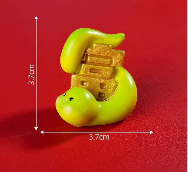 Фігурка Змія 2.8 х 3.8 см для мініатюри та виробів Змія силія Одеса - фото 1