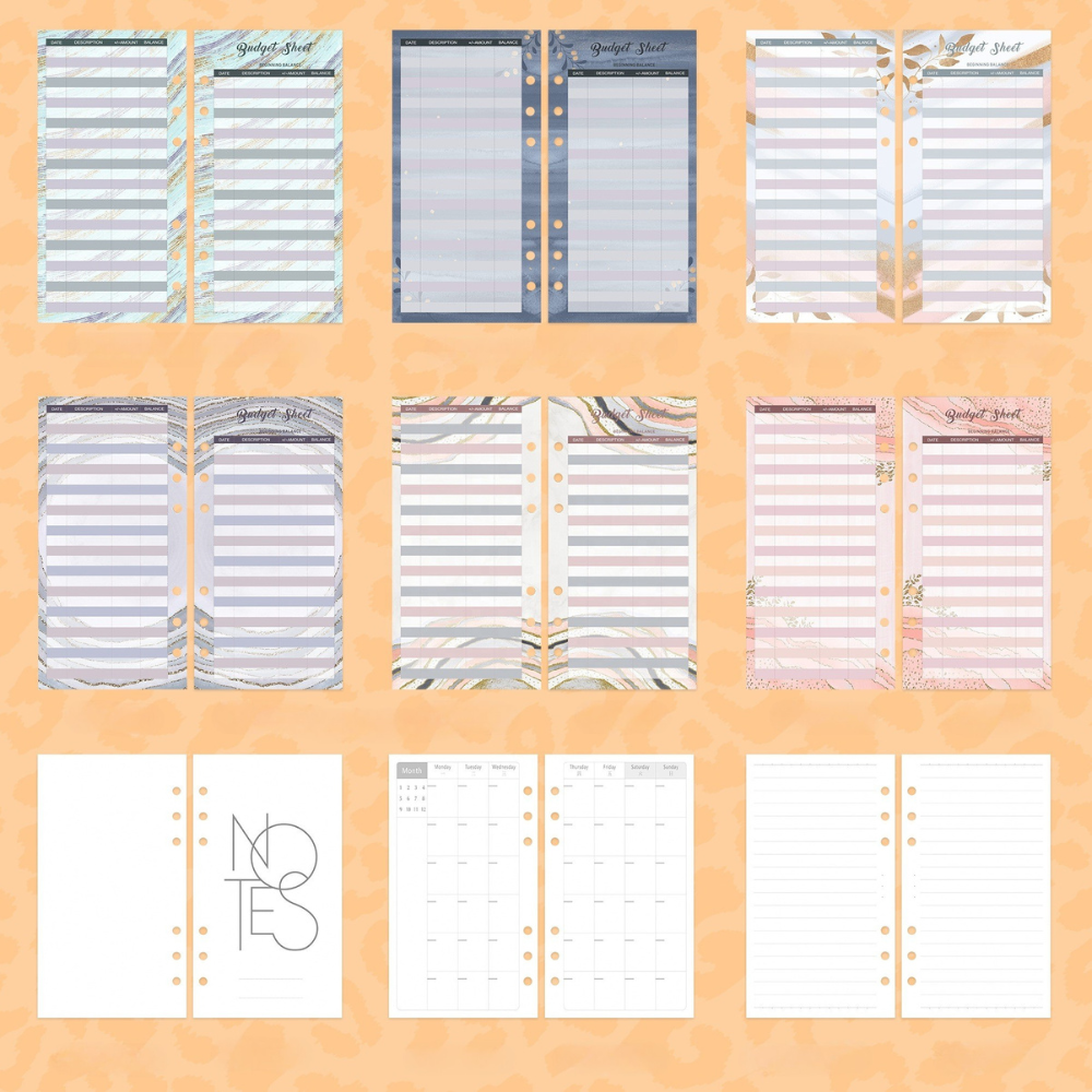 Блокнот-планер для финансов формат А6,планер бюджета и хранения денег,органайзер леопардовый Каменец-Подольский - изображение 4