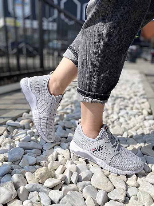 IDEAL Кросівки жіночі IDEAL 220 сірі (весна-осінь, текстиль + сітка) (2474) Коломия - фото 8