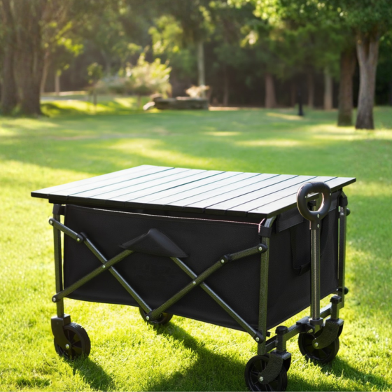 Набір візок з стільницею 78х45см складні для кемпінгу перевезення речей, багатоцільовий об'єм 68,5 л для походів на природу Кам'янець-Подільський