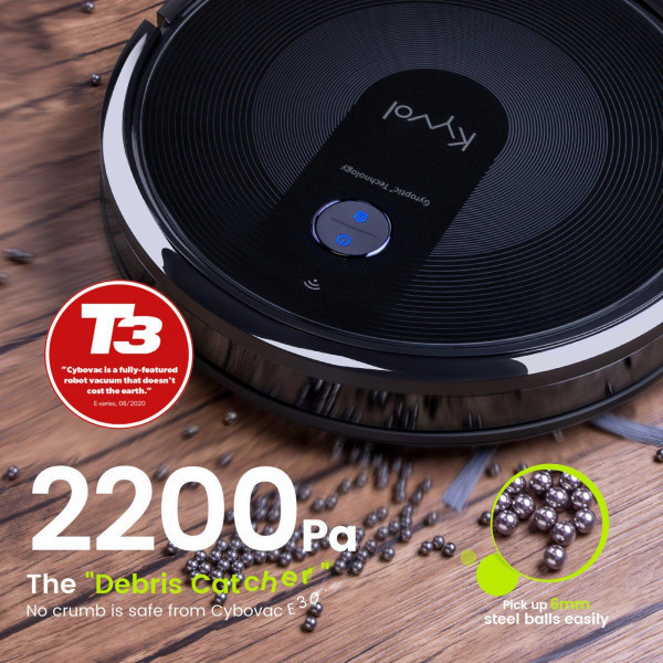 Робот пилосос Kyvol E30 Gyroptic navigation/3200 mA/2200 pa/Android+IOS (Kyvol E30) Київ - фото 6