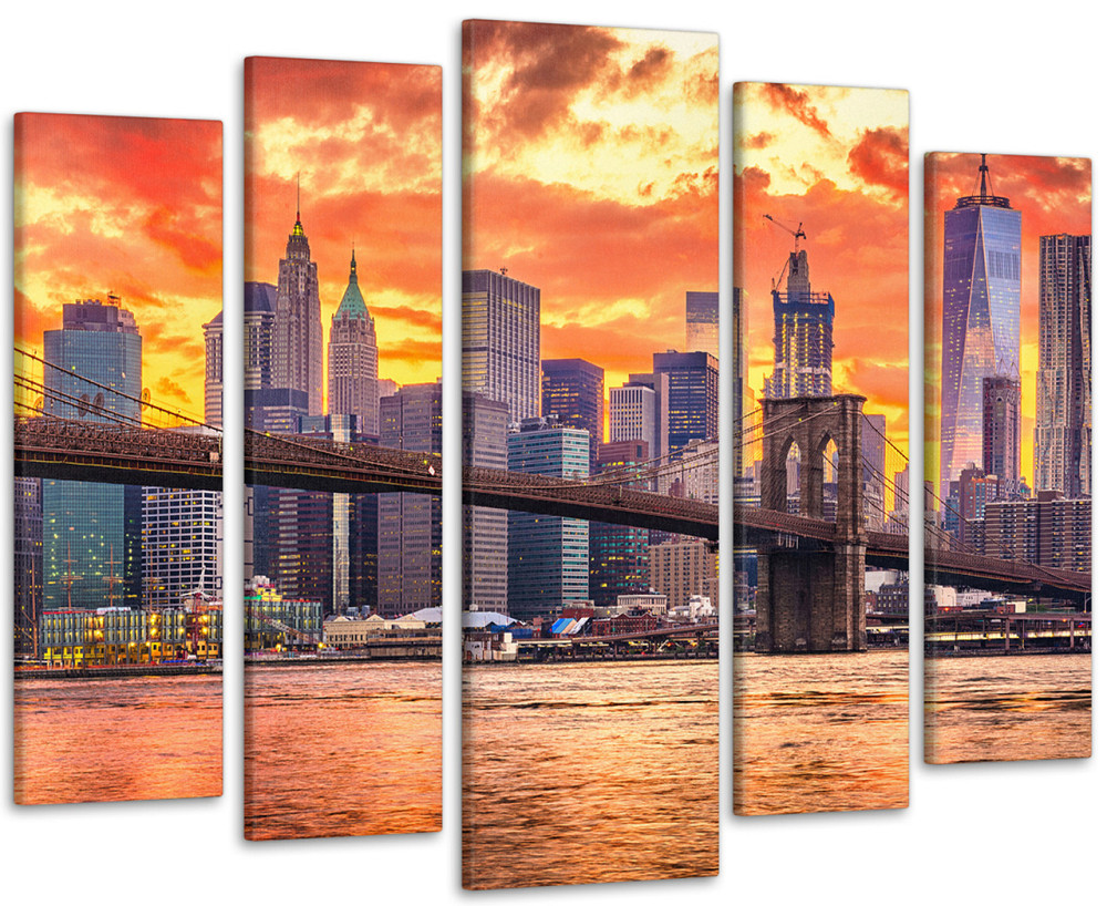 Модульна картина Місто Захід Art-90_5 Київ - фото 1