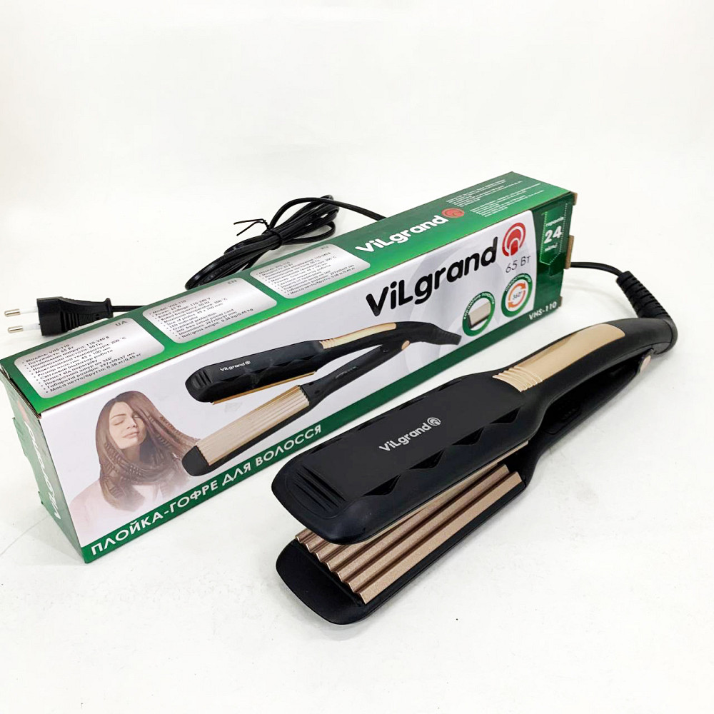 Плойка-праска для випрямлення волосся ViLgrand VHS-110 65 Вт, Випрямляч праска щипці UA-47 Івано-Франківськ - фото 9