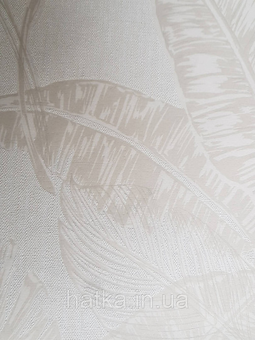 Обои виниловые на флизелине Marburg 82116 Felicita листья папоротника бежевые молочные на молочном фоне Киев - изображение 1