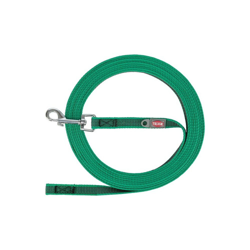 Поводок Trixie Tracking leash для собак прорезиненный S-M 5 м 15 мм зеленый Киев - изображение 1