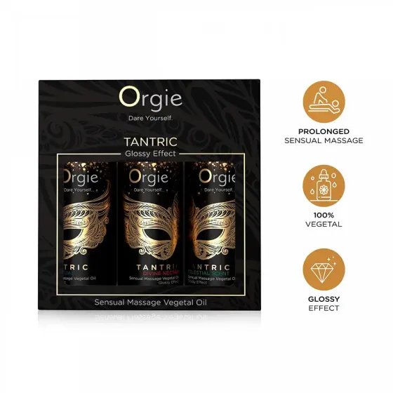 Набір олій для тантричного масажу Orgie – Tantric Mini Size Collection (3х30 мл), зволоження Львів