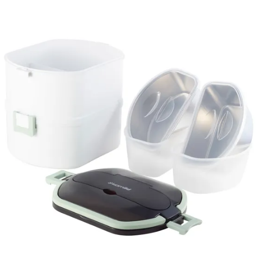 Ланч-бокс подвійний (корпус пластик/внутр.ємність+кришка нерж.сталь) KAMILLE Житомир - фото 10