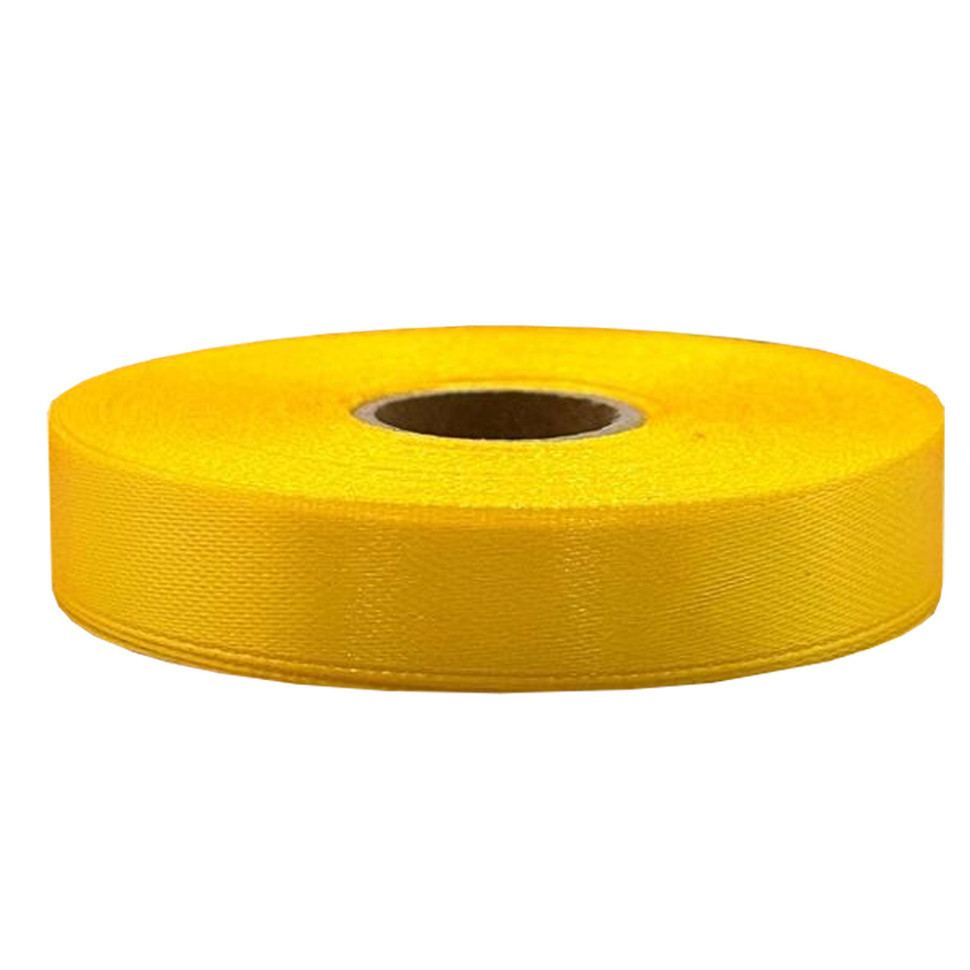 Атласна стрічка для рукоділля АБ-140, 0,6 см x 23 м, теплий жовтий Вінниця - фото 1
