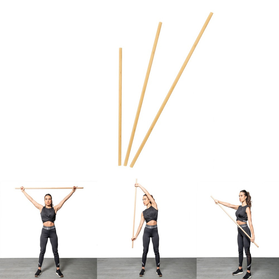 Гимнастическая палка (бодибар) Wood Bar NE-GM-001-140, 140 см Винница - изображение 2