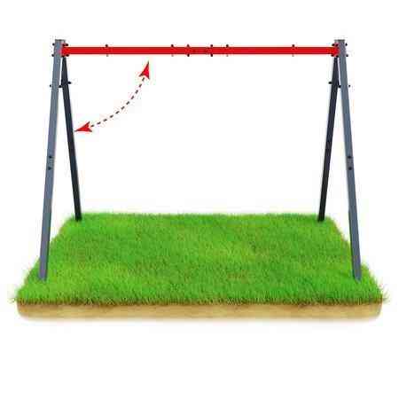 Каркас для гойдалки K-SPORT КSОZ015, 247 х 164 х 206 см - сіро-червоний Київ