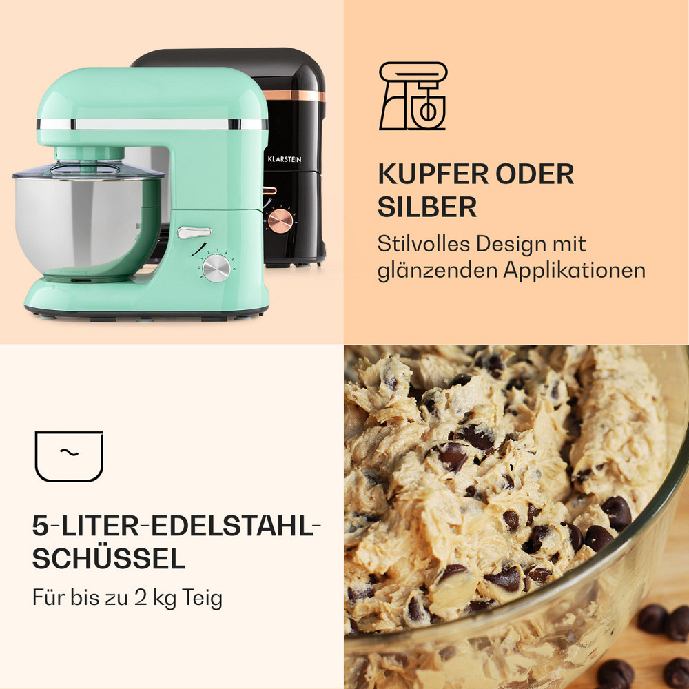 Кухонна машина Bella Elegance 2000 Вт/2,7 л. с./5.2 літра з неіржавкої сталі, яка не містить BPA, Рівне - фото 5