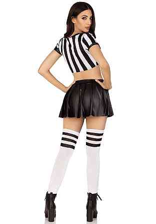 Костюм рефери Leg Avenue Time Out Referee M, кроп-топ, юбка, свисток Sex Aura Киев