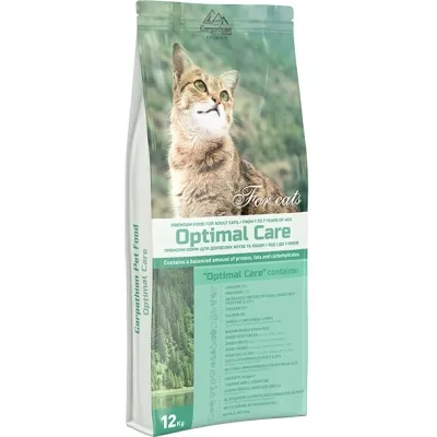 Сухой корм для кошек Carpathian Pet Food Optimal Care 12 кг (4820111140817) Винница - изображение 1