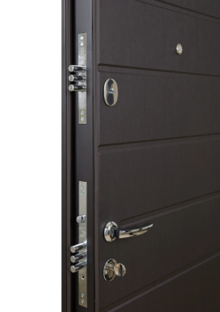 Вхідні двері Abwehr Defender Solid 0/RAL 8019Т + Vinorit Венге 860*2050 мм Двері вхідні з термоізоляцією Київ