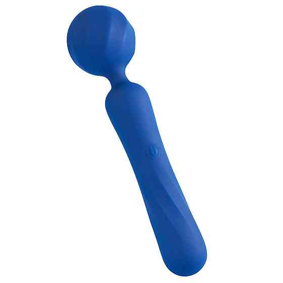 Вибромассажер Wand с гибкой головкой BeYourLover Titan, синий, 25 × 6,27 см Sex Aura Киев