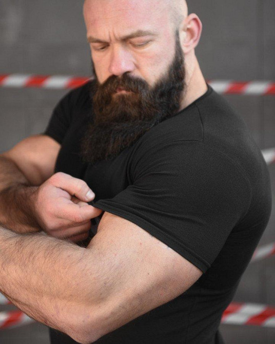 Тактическая ХЛОПКОВАЯ футболка NECRONIMICON скелет black НП5204 Одесса - изображение 6