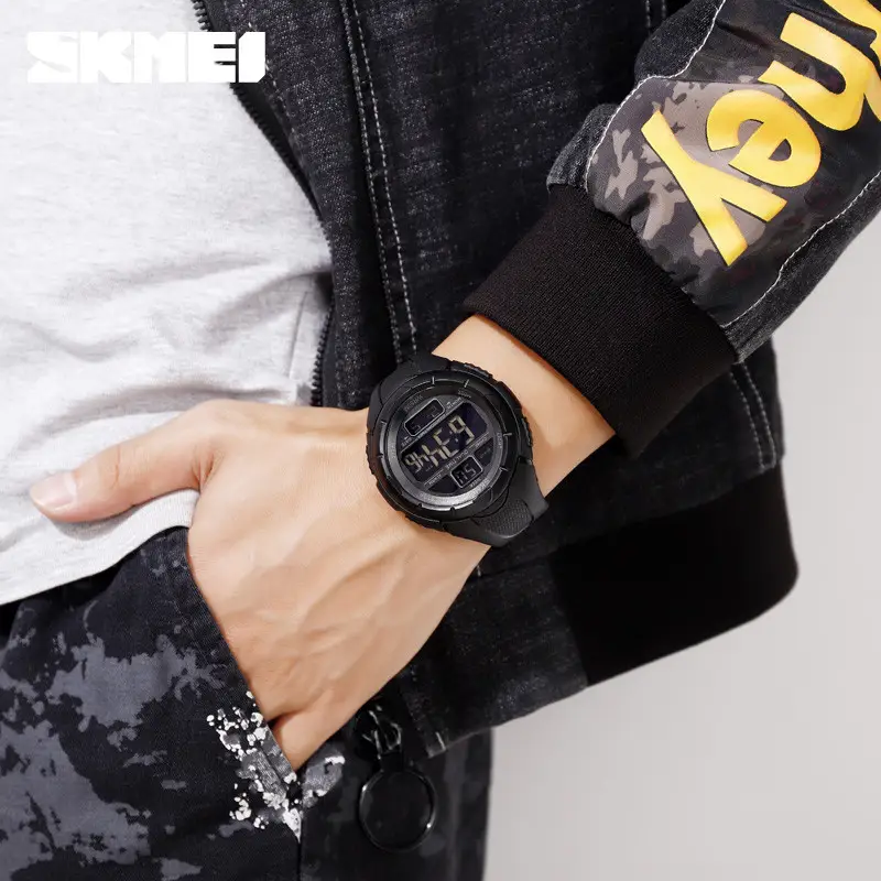 Мужские спортивные часы Skmei 1656 (Черные) Винница - изображение 6