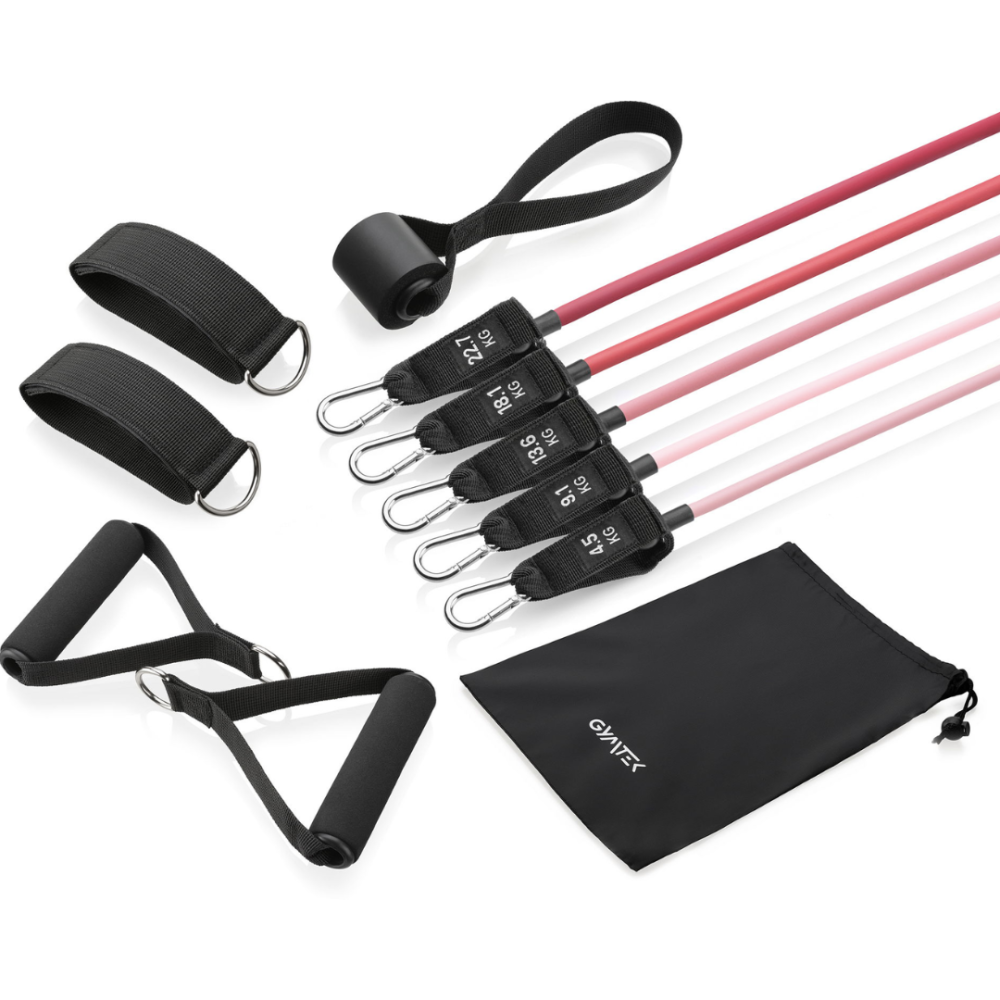 Набір резинок з еспандерами Gymtek рожевий Киев - изображение 1