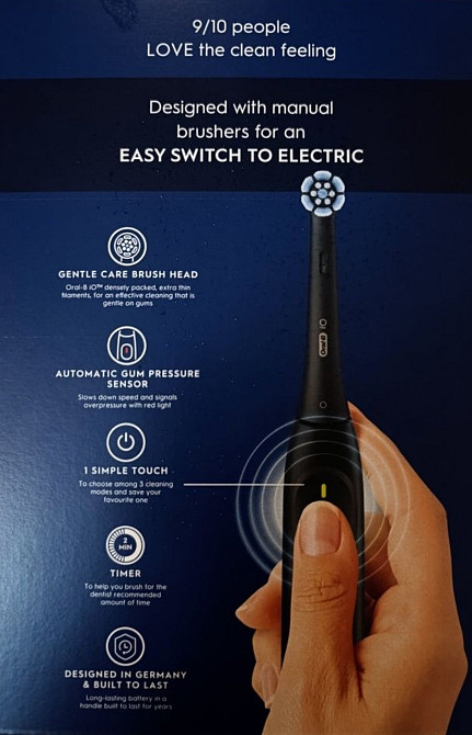 Электрическая зубная щетка Oral-B iO Series 2 Черная + кейс. Харьков - изображение 4