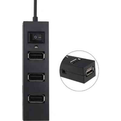 Концентратор Voltronic USB 3.0 to 4xUSB black (YT-HUB4-B) Вінниця