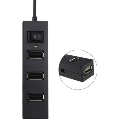 Концентратор Voltronic USB 3.0 to 4xUSB black (YT-HUB4-B) Вінниця - фото 2