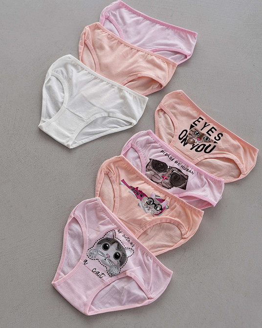 Набор детских трусиков на девочку недельки из 7 шт. Nicoletta 740109 4-5 Киев - изображение 2