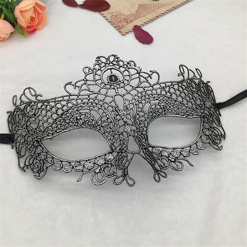 Маска кружевная на глаза one size серебристый Киев - изображение 1