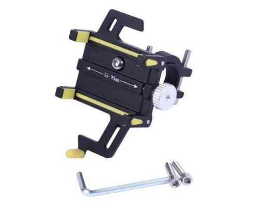 Держатель телефона HFCM-24 (крепление на руль), алюминий, желтый Мукачево