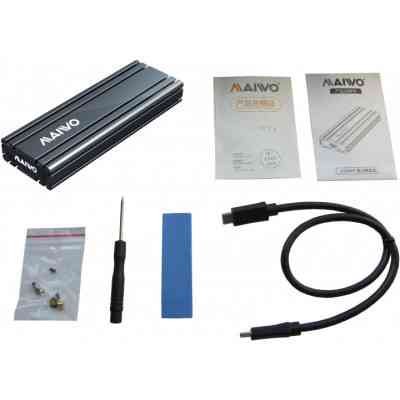 Карман внешний Maiwo M.2 SSD NVMe (PCIe) — USB 3.1 Type-C (K1686P space grey) Винница