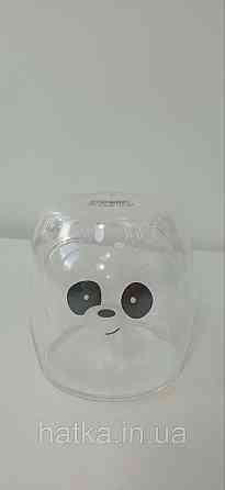 Піала чашка подвійне скло Olens "Панда" 250 мл прозора з пандою Київ