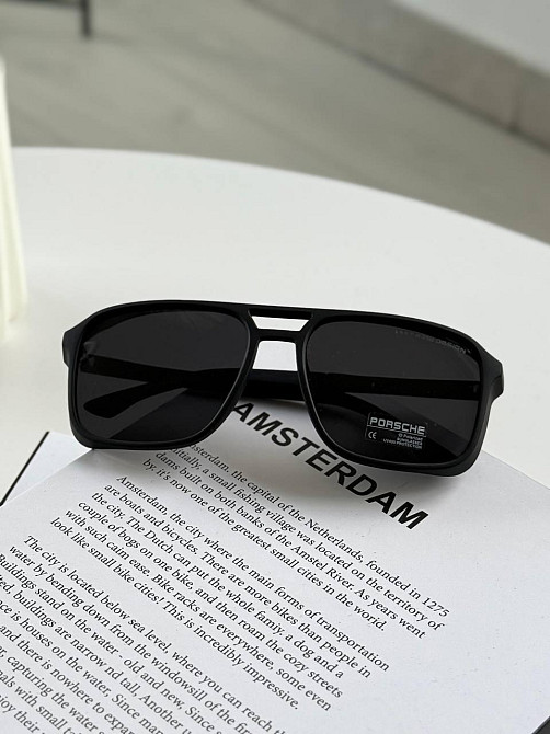 Чоловічі сонцезахисні окуляри Porsche Design з пластиковою оправою на середнє обличчя Київ - фото 8
