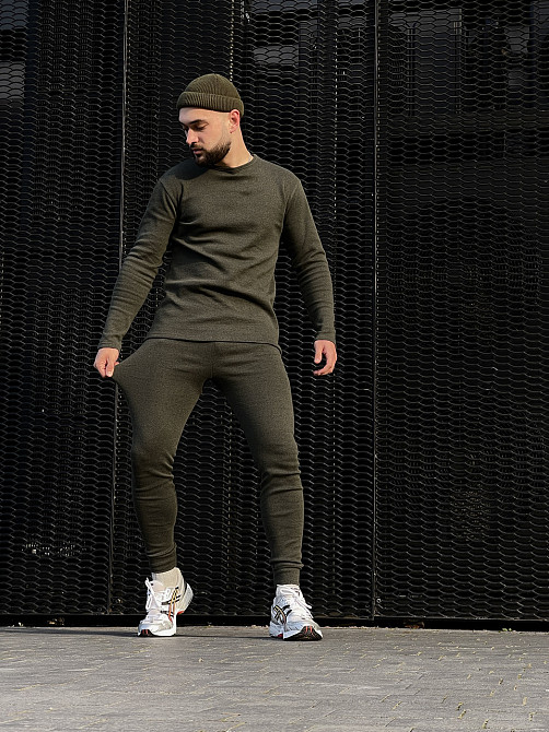 Термобілизна чоловіча тактична колір олива на флісі, для ЗСУ S M L XL XXL Дніпро - фото 5