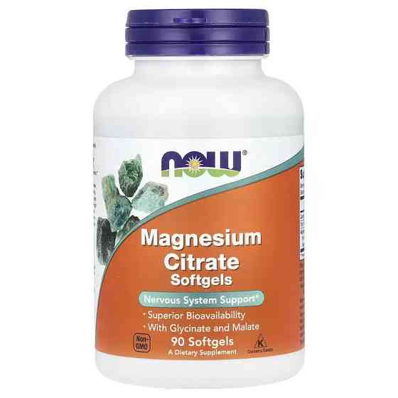 Цитрат магнію NOW MAGNESIUM CITRATE 134mg 90 softgels Луцьк