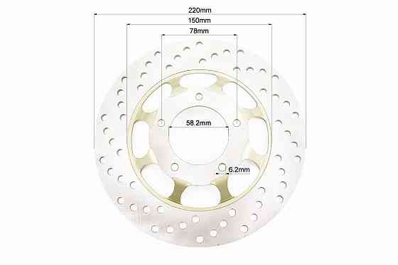 Диск гальмівний передній, ЖОВТИЙ Киев