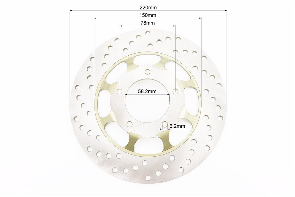 Диск гальмівний передній, ЖОВТИЙ Київ - фото 2