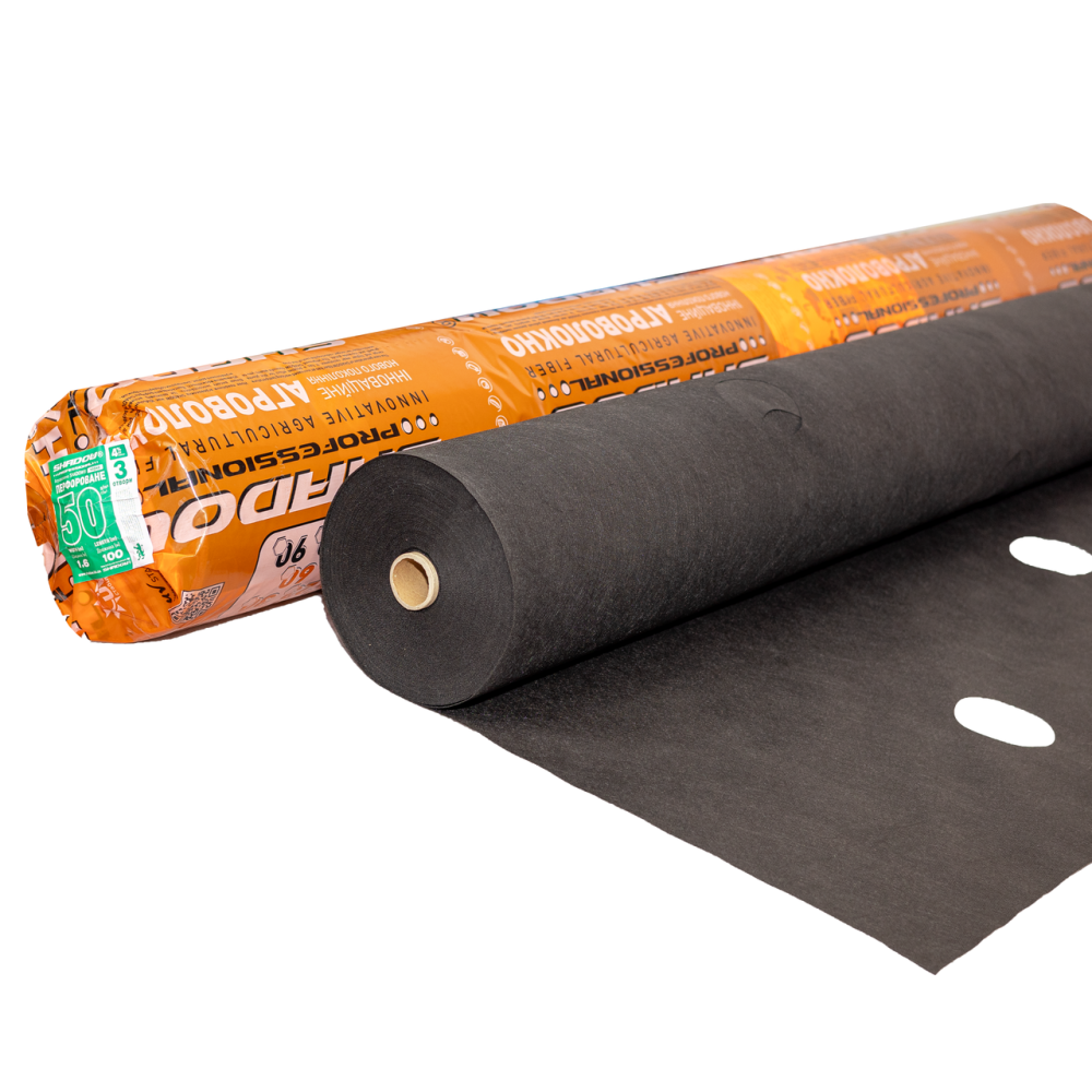 Агроволокно Shadow чорне з перфорацією 3 отвори, 50 г/м², 1.6×100 м Дніпро - фото 8