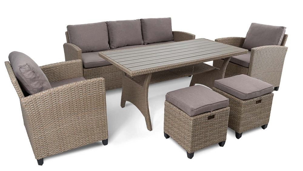 Комплект садових меблів Di Volio Genova Бежевий/Світло-сірий Киев - изображение 5