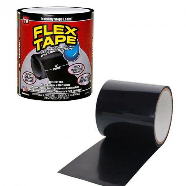 Водонепроникна ізоляційна надміцна скотч-стрічка Flex Tape 10 см OF-57 Київ - фото 3