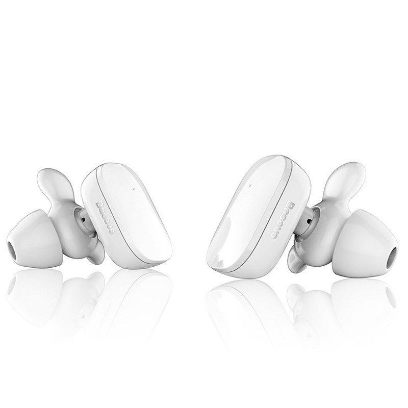Бездротові Bluetooth-навушники Baseus Encok W02 з вбудованим мікрофоном NGW02-02 (Білі) Николаев - изображение 1