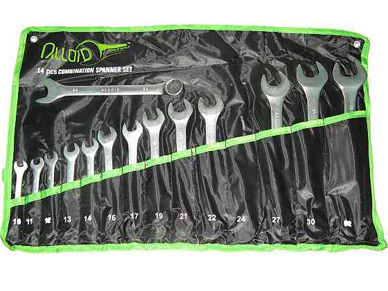 Набір ключів рожково-накидних 14 шт Alloid НК-2005-14М сумка Вінниця