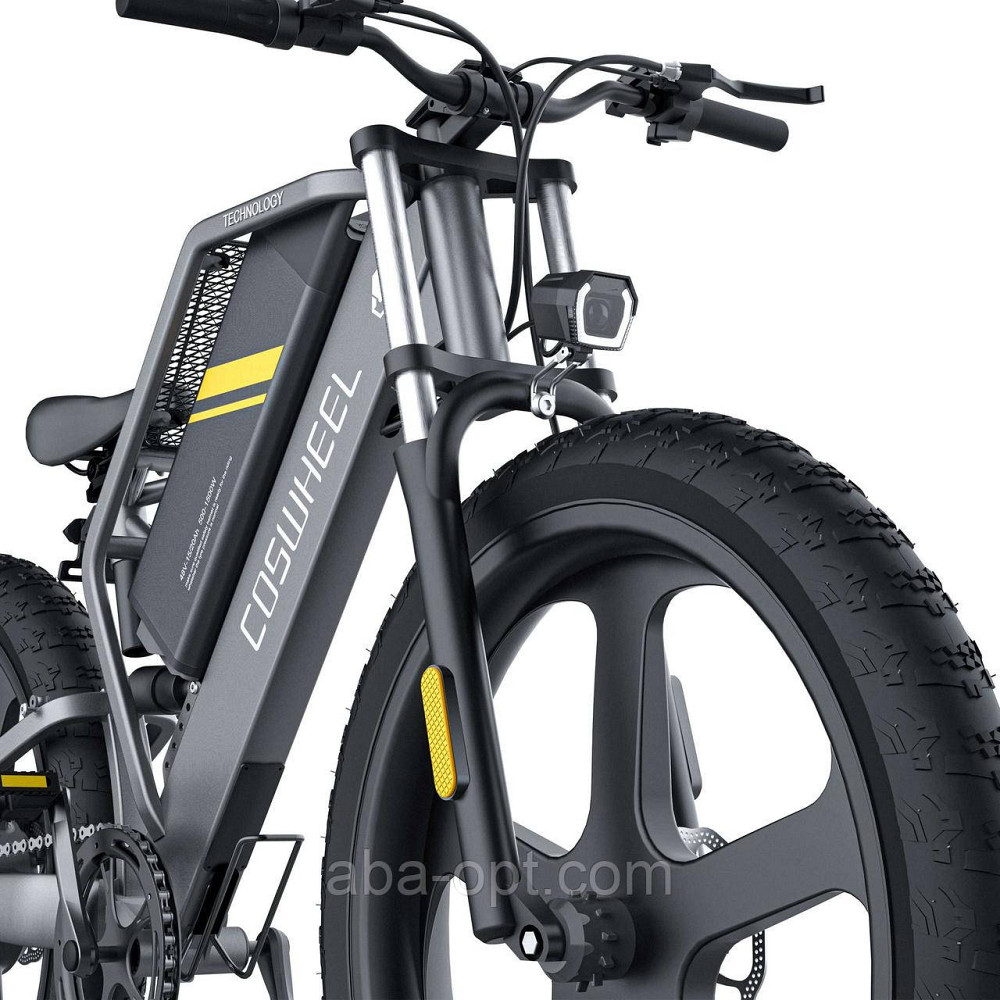 Электрофетбайк COSWHEEL T26 INCH ELECTRIC BIKE 1000W-48V-25Ah 18650 Li-ion шины 26«/26» купить дешево Одесса - изображение 9