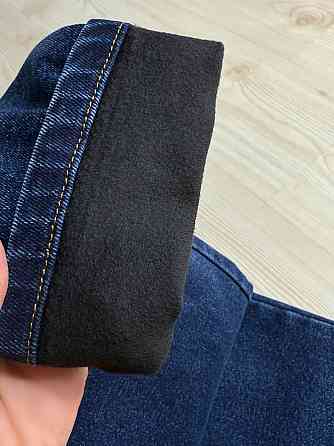 Джинси жіночі Vanver 8338 утеплені на флісі MOM jeans банани сині, синій, 29, 29, 79 см, 107 см Київ