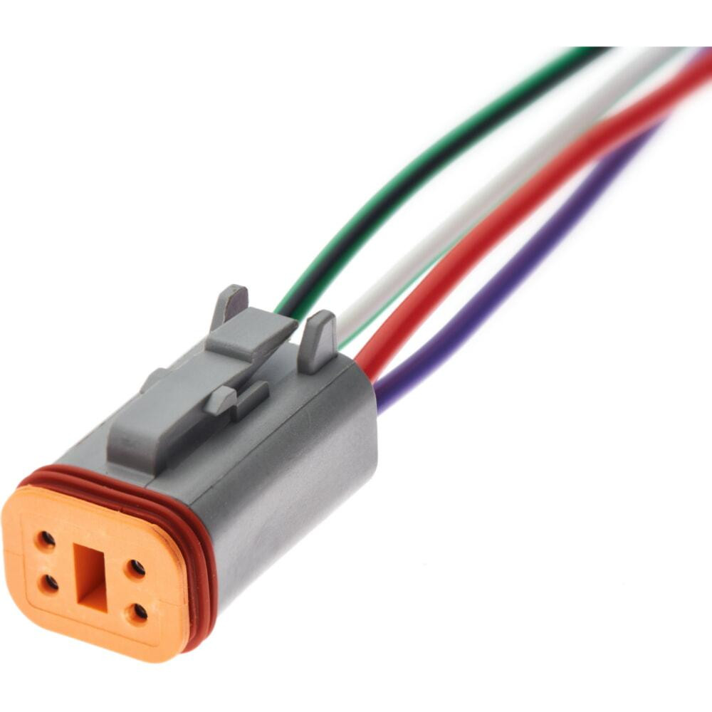 Роз'єм конектор с проводом, 4-кон., Спецтехника, DT06-4S, DT06-4S-C015, DEUTSCH Америка, CAT, JCB, MAN 47860 Київ - фото 1