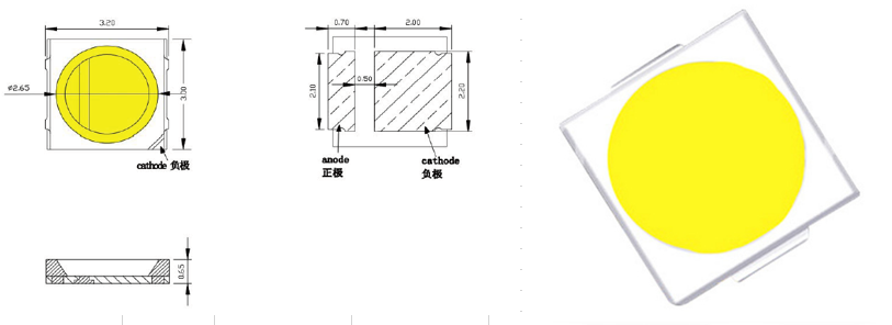 Світлодіоди LED SMD 3030, 10 шт, підсвітка для телевізорів Київ - фото 5