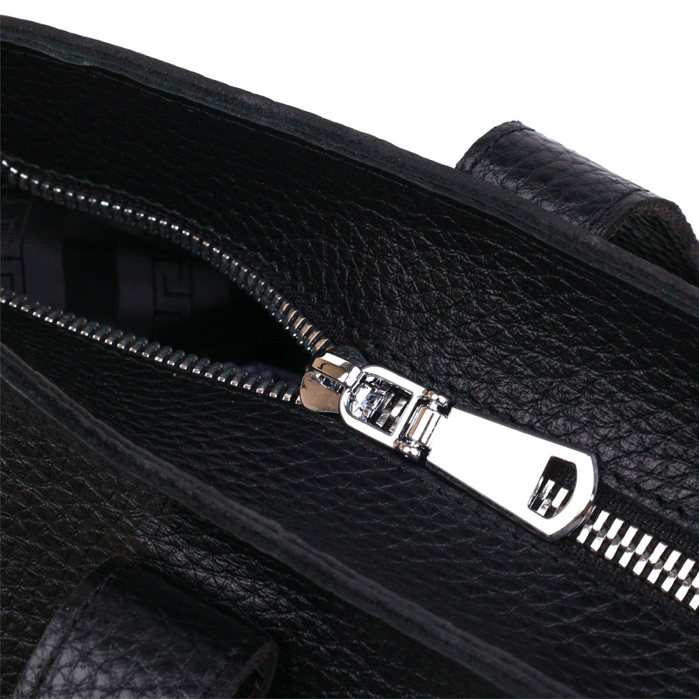 Кожаная универсальная женская сумка Shvigel 16354 Черный Киев - изображение 5