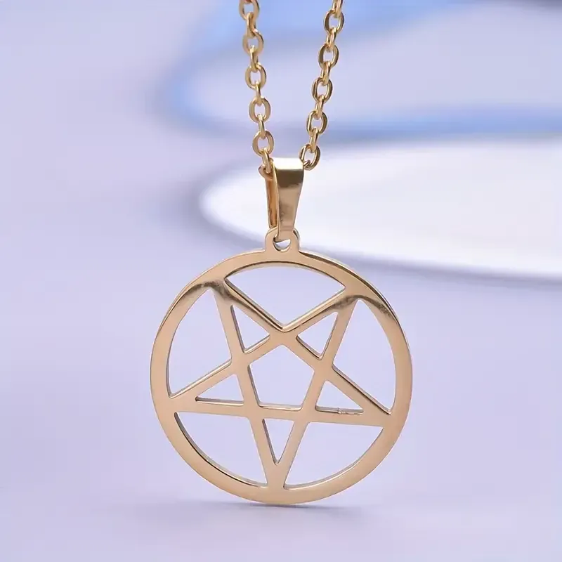 Намисто-підвіска Пентаграма – золотисте Київ - фото 1