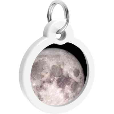 Адресник для животных WAUDOG Smart ID с QR паспортом "Месяц", круг 30 мм (230-4030) Винница