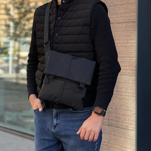 Мессенджер повседневный, Мужская стеганая сумка через плечо, Мужская сумка-слинг тактическая плечевая OW-69 Львов - изображение 3