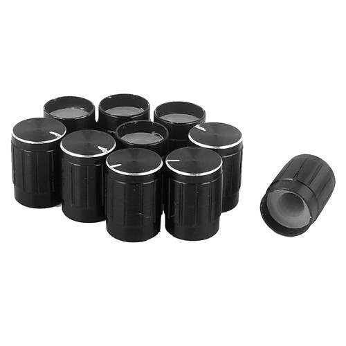 Колпачок ручка для потенциометра энкодера 14мм, алюминий, набор 10шт, радиодетали Київ - фото 1