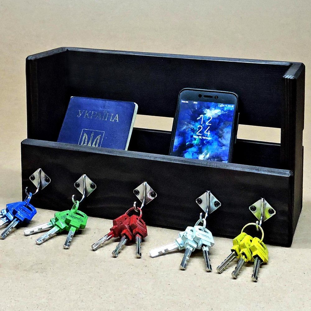 Ключниця дерев'яна "Бодіам" венге Миколаїв - фото 1